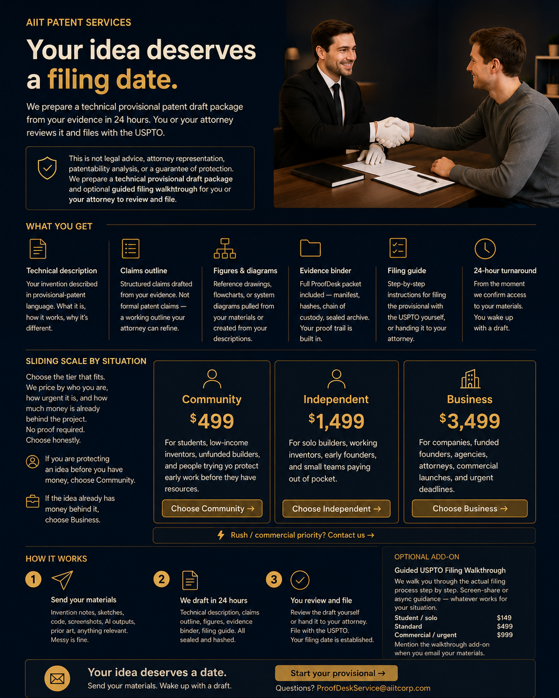 AIIT Patent Services — Your idea deserves a filing date